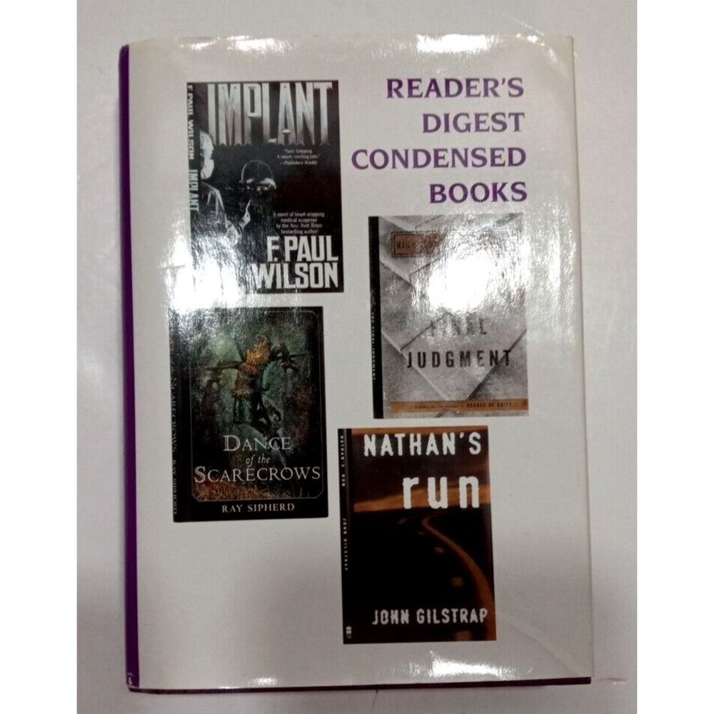 Reader's Digest Condensed Books Vol 3 1996 4 Condensed Books Hardback Dustcover